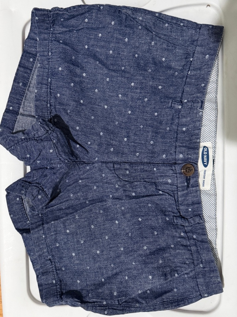 Old Navy Navy Blue Polka Dot Women’s Shorts